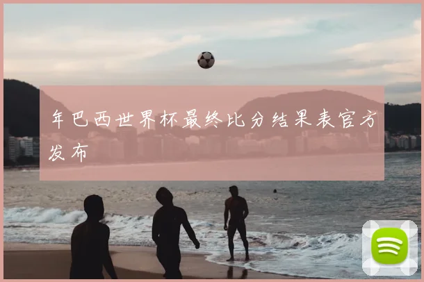 年巴西世界杯最终比分结果表官方发布